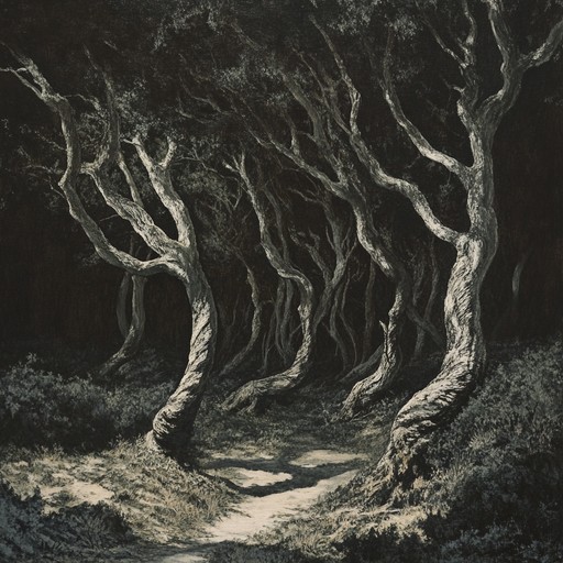 This composition takes you through a haunting and menacing forest path, combining atmospheric folk rock with a banjo's chilling resonance, creating unsettling and eerie soundscapes