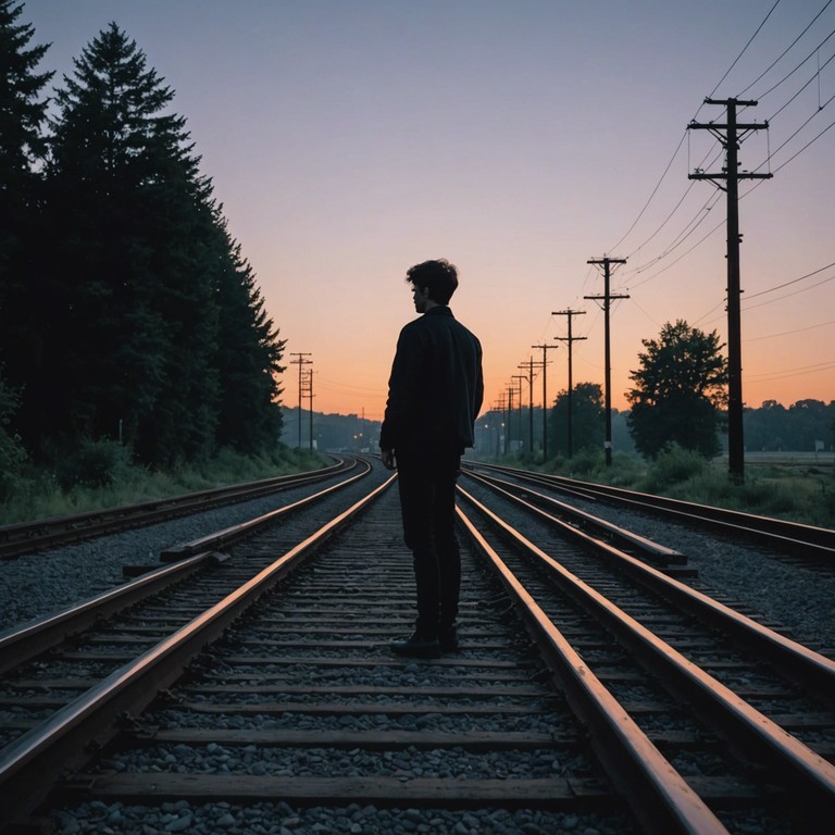 Recreate the serene yet emotionally charged atmosphere of a nighttime train journey through the heartland of blues music. This evocative depiction not only rekindles the soulful healing that blues traditionally represents but also infuses the modern complexity of personable storytelling through music.