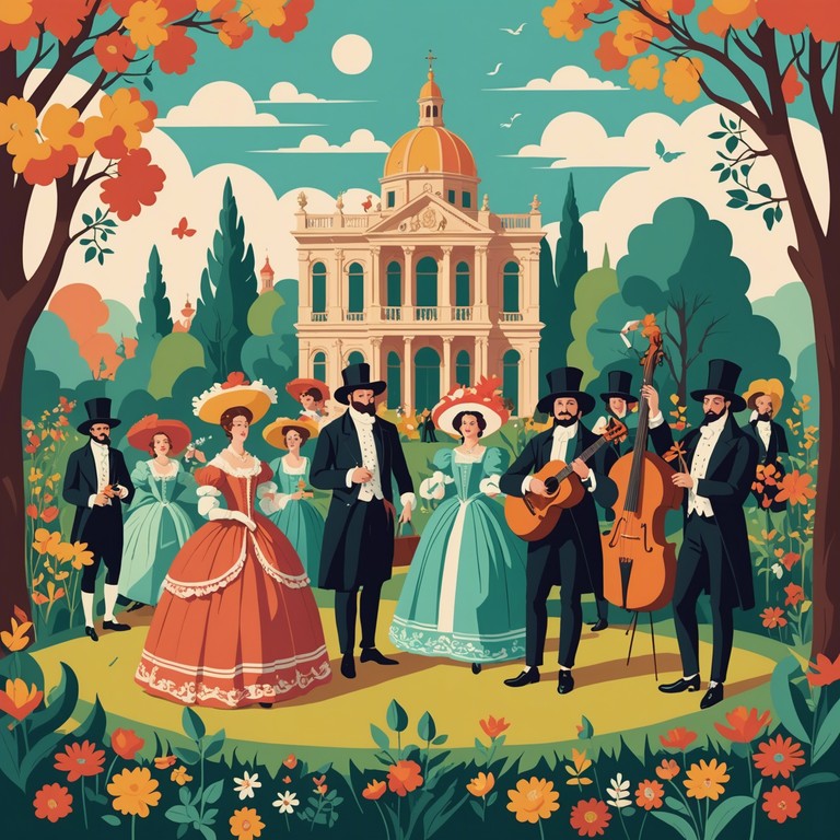 Transport listeners to a festive scene from the baroque period, where melody and rhythm dance together in a spring inspired celebration.