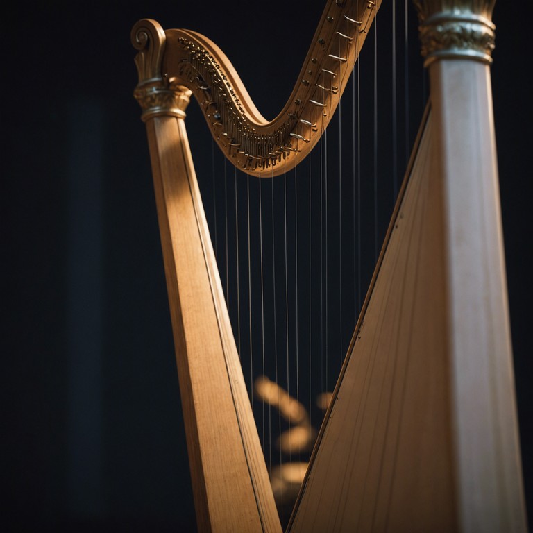 Emulating the quiet grandeur of a night sky filled with stars, this track uses the harp's natural resonance to create a lullaby that is both comforting and emotionally stirring, perfect for deep contemplation or gentle rest.