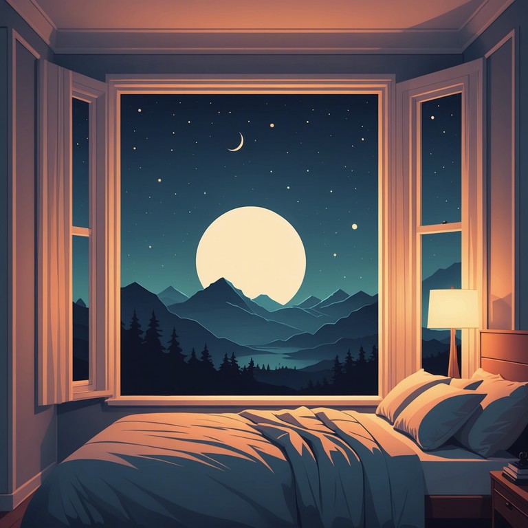 An instrumental track that encapsulates the feeling of a peaceful night, with soft sounds that encourage relaxation and a sense of tranquility. The gentle strumming of an acoustic guitar blends with ambient noise to create a soothing soundscape perfect for unwinding.