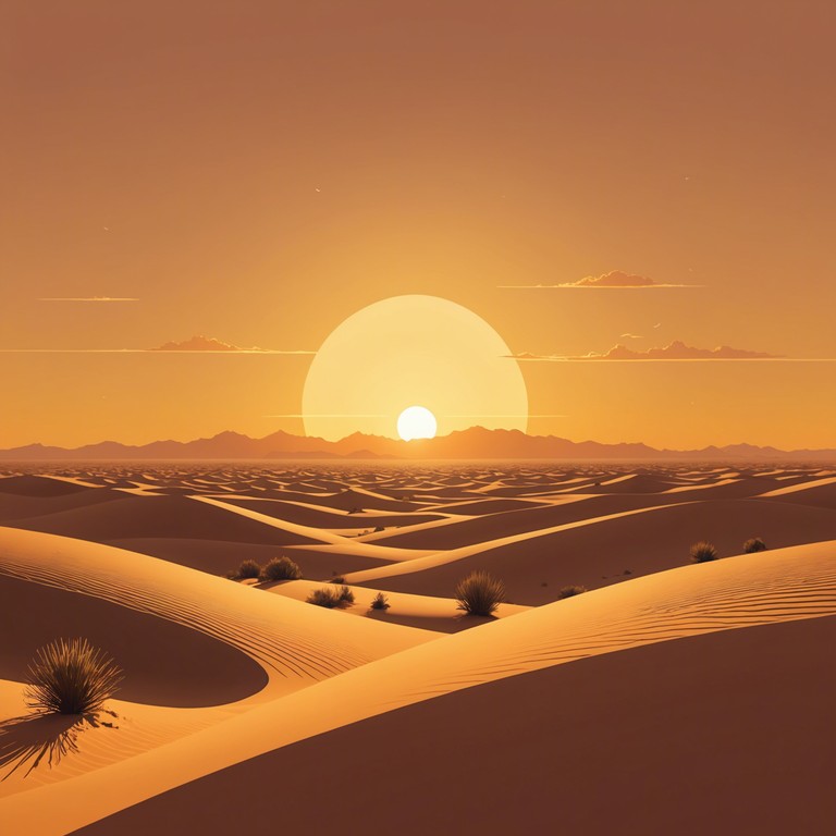 The gentle whisper of the wind through a desert at twilight is captured in this soothing track featuring traditional middle eastern sounds. The song evokes a sense of peace and solitude as the day ends. The soft dynamics and delicate instrumentation make it perfect for meditative moments or background music to unwind.