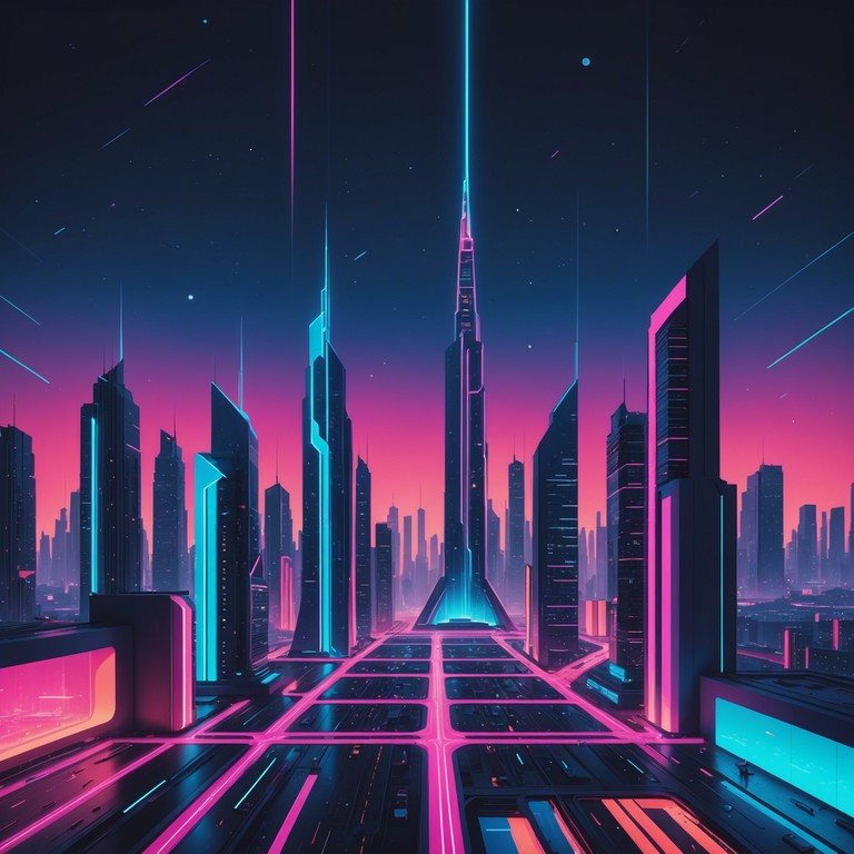 This track embodies a thrilling voyage across a vibrant, neon lit cityscape under starry skies, combining lush synth layers with rhythmic beats that captivate and energize. The song emulates the nostalgic feel of the 80s while delivering a modern, punchy sound that resonates with both past and future