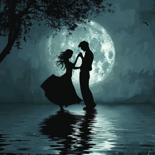 Feel the passion ignite under the moon's glow as the sensual rumba rhythms guide a romantic journey. The melodies are gently stirred by rich, warm guitar strumming, accentuated by swaying, hypnotic percussion that conjures intimacy and allure.