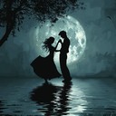 sensual dance rhythm under moonlit night sky