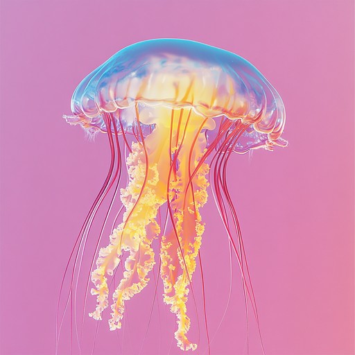 An instrumental piece blending playful and weird sounds to create a whimsical atmosphere, featuring the imagined melodies of mechanical jellyfish dancing in the deep sea.