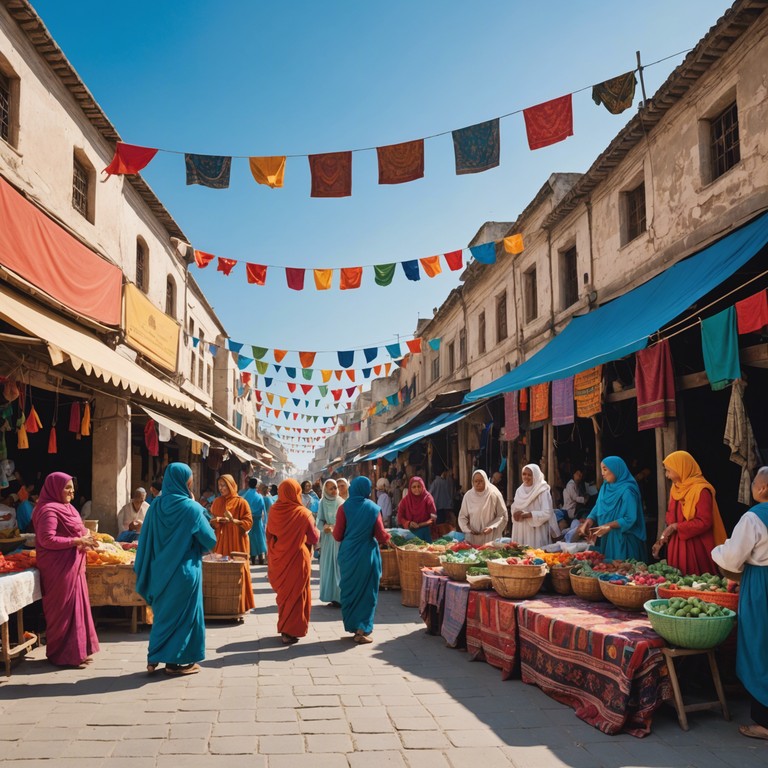 This composition captures the essence of a joyous middle eastern festival, where lively melodies and rhythmic patterns evoke a sense of freedom and cultural celebration. It features traditional musical forms mixed with a light hearted, festive atmosphere, perfect for an uplifting and engaging listening experience.