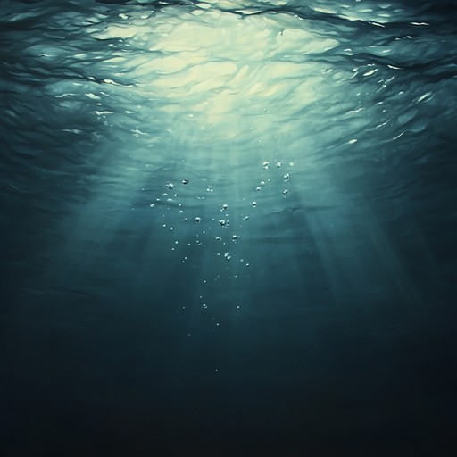 An instrumental composition that gently guides the listener through the silent and profound depths of the ocean, using subtle synth tones and ambient textures to evoke a peaceful yet mysterious underwater world.