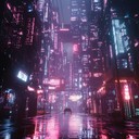 moody retro synths creating tension in a neon lit city.