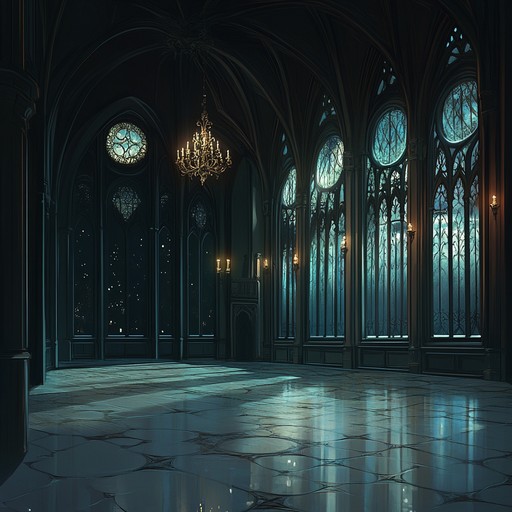 This instrumental piece features a haunting waltz rhythm intertwined with deep, brooding melodies. It is layered with dark and sophisticated harmonies that evoke a sense of eeriness, as if dancing with shadows at midnight. The atmosphere is thick with suspense, perfect for brooding contemplation or a gothic atmosphere.