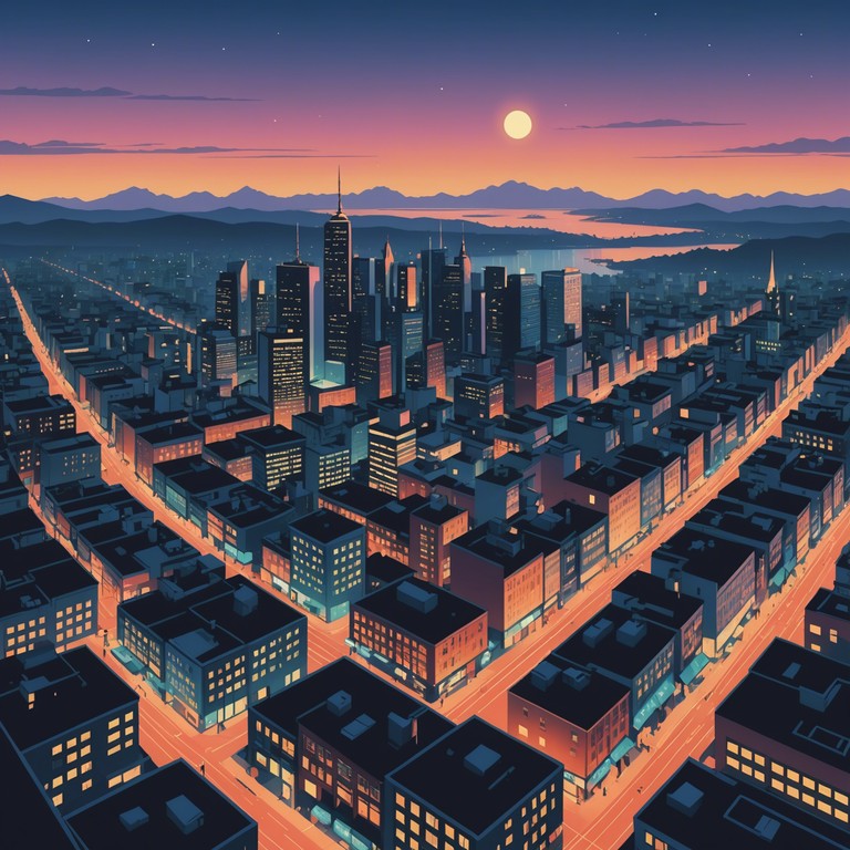 Imagine soaring above a vibrant cityscape as rhythmic beats blend seamlessly with tranquil, smooth bass lines creating an uplifting yet relaxing soundscape. Designed for listeners seeking a musical escape that combines the energy of upbeat rhythms with the soothing aura of chill out music.