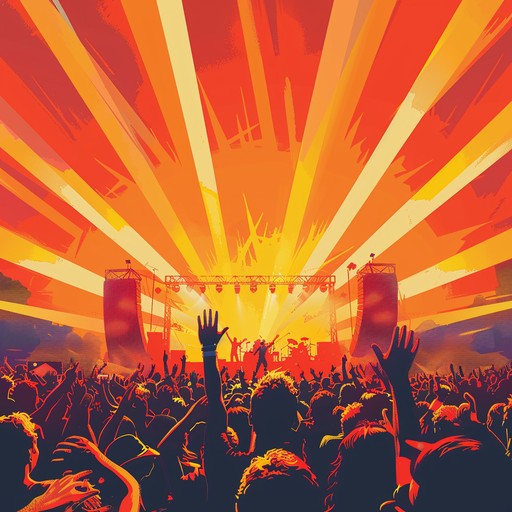 An instrumental metal track where powerful guitar riffs combine with upbeat drumming to create an unexpectedly jubilant ambiance that feels like a metal celebration on a bright, sunny day