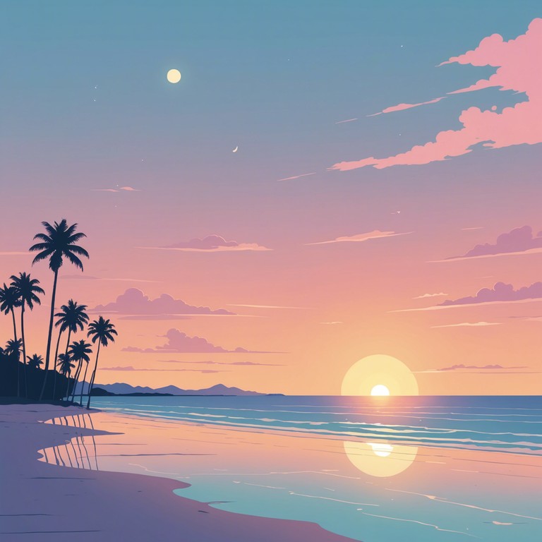 As the sun sets behind a dreamy horizon, this chillwave track captures the essence of a peaceful evening, blending soft synths and gentle rhythms to create a soothing atmosphere that relaxes the mind and comforts the soul