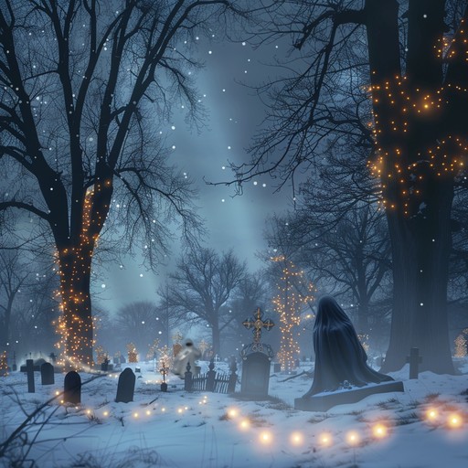 A haunting holiday instrumental intertwining the eerie resonance of ghostly apparitions with the festive chimes of christmas bells. Perfect for those who enjoy a touch of spookiness in their holiday soundtrack, this piece cleverly uses minor chords and chilling tones to create an unsettling yet beautiful ambiance.