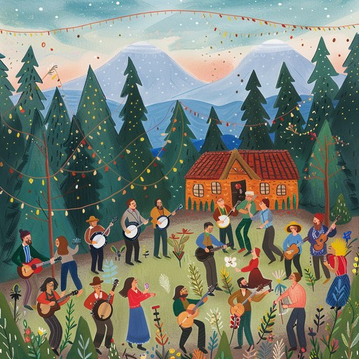 This instrumental piece features an energetic banjo leading an appalachian folk tune. The lively beats are sure to bring joy and excitement to listeners, conjuring images of joyful mountain gatherings and celebratory dance.