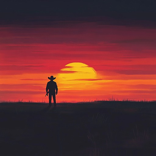 An instrumental piece featuring a soulful guitar capturing the essence of loneliness amid the sweeping vistas of the american west. The music transports listeners to a solitary journey under vast skies, with echoes of nostalgia and the whispering winds.