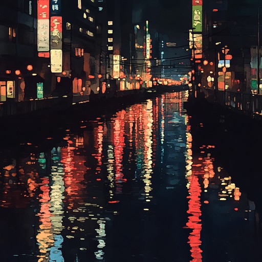 A dreamy, soft j pop track that uses the concept of city lights as a lullaby, combining reflective electronic sounds and soothing vocals to transport the listener to a peaceful night in urban japan.