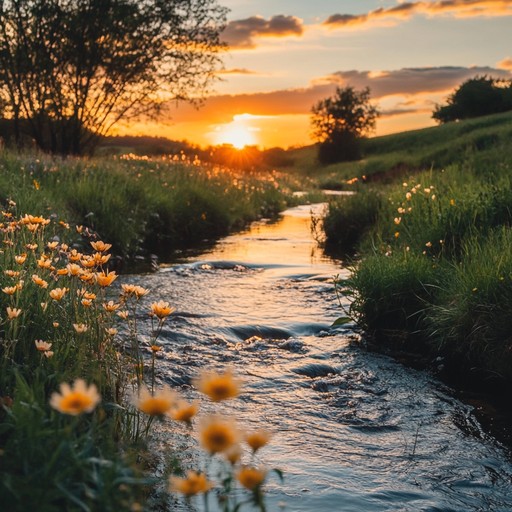 Delicate musical phrases mirror the evocative calmness of nature, providing a backdrop for relaxation or contemplative endeavors. With the sounds of water and tender music, this track creates an environment perfect for decompressing or meditating.