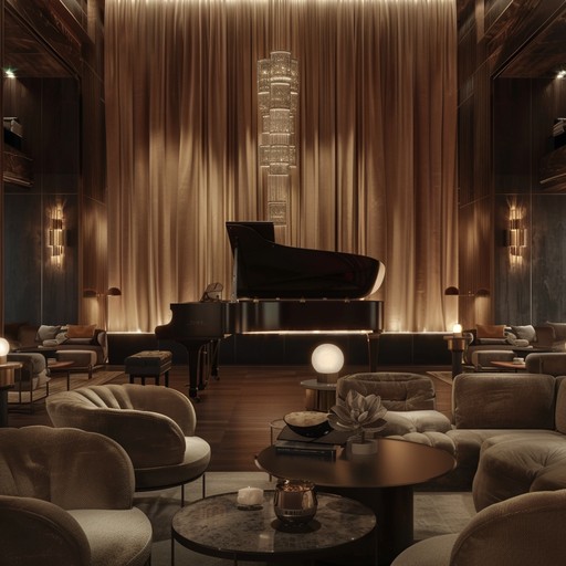 This track captures the essence of a sultry, sophisticated night with smooth jazz piano and soft drum brushes, creating an enchanting, intimate atmosphere perfect for romantic evenings.