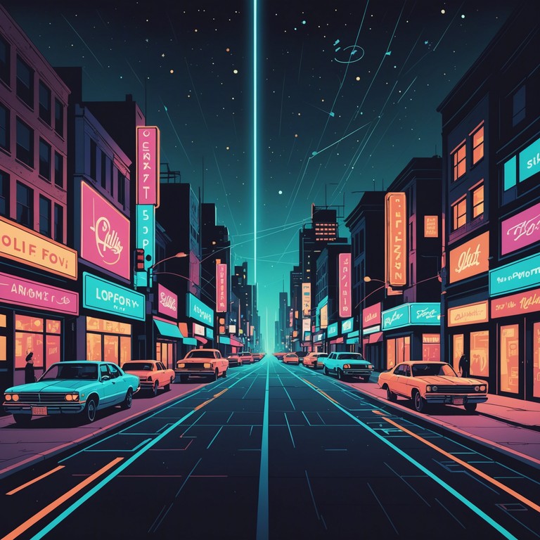 This instrumental track embodies the spirit of a bustling, neon lit tokyo scene in an anime. Perfect for conveying moments of youthful energy and futuristic charm, the music uses lush symphonic layers and electronic elements to create a backdrop for dreamlike exploration. The piece is suited for scenes of high energy and positive resolution in anime stories.