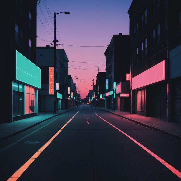 Captures the essence of a lively, yet serene urban environment. As the city's glittering lights merge with the stars, soft melodic synths echo the sentiment of an endless urban dream.