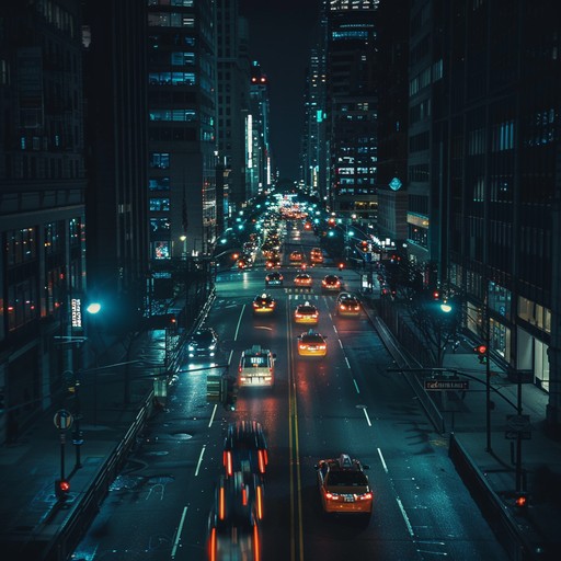 Imagine cruising through a bustling cityscape at night, lights blurring past as the soundscape envelops the listener in a nuanced blend of smooth bass lines and intricate rhythms, creating a sense of movement and adventure.