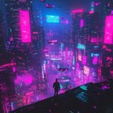 ethereal cyberpunk journey through neon dreams and digital landscapes