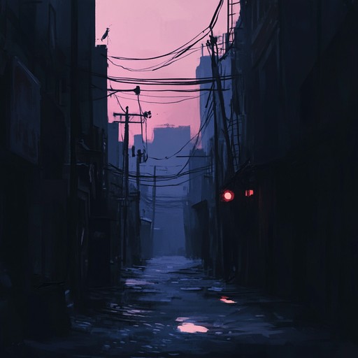 Delve into an urban landscape of isolation, where ambient sounds paint a picture of creeping unease. The composition makes listeners feel the silent tension and hidden stories within a decaying cityscape, highlighting the shadowed parts of an almost forgotten urban environment.