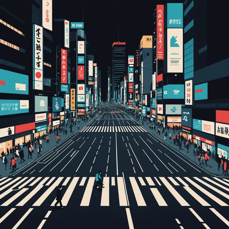 Allow the lively beats and neon glow of shibuya to transport you into the heart of tokyo, where the night comes alive with the spirit of youth and modernity. This alternative title offers a different musical perspective focusing more on the electric, danceable aspects of tokyo's night culture.