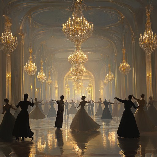 This instrumental piece captures the essence of a grand ballroom, with sweeping orchestration and a strong yet graceful waltz tempo that evokes images of elegantly dressed dancers twirling with poise and purpose. The confident melody ensures a regal ambiance, making listeners feel as though they are part of an aristocratic celebration.