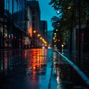 soft lofi beats echoing solitude during a rainy night