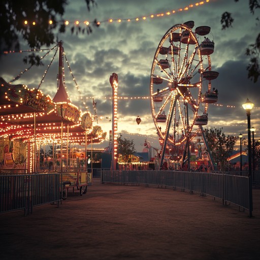 This instrumental evokes the haunting nostalgia of an old carnival, blending melancholy and whimsy. Imagine wandering through a dimly lit fairground at dusk, the distant sounds of laughter and music merging with a deep sense of yearning. The melodies weave together accordion and carnival organ, creating a tapestry of bittersweet emotions that transport the listener back to a mysterious, magical time.