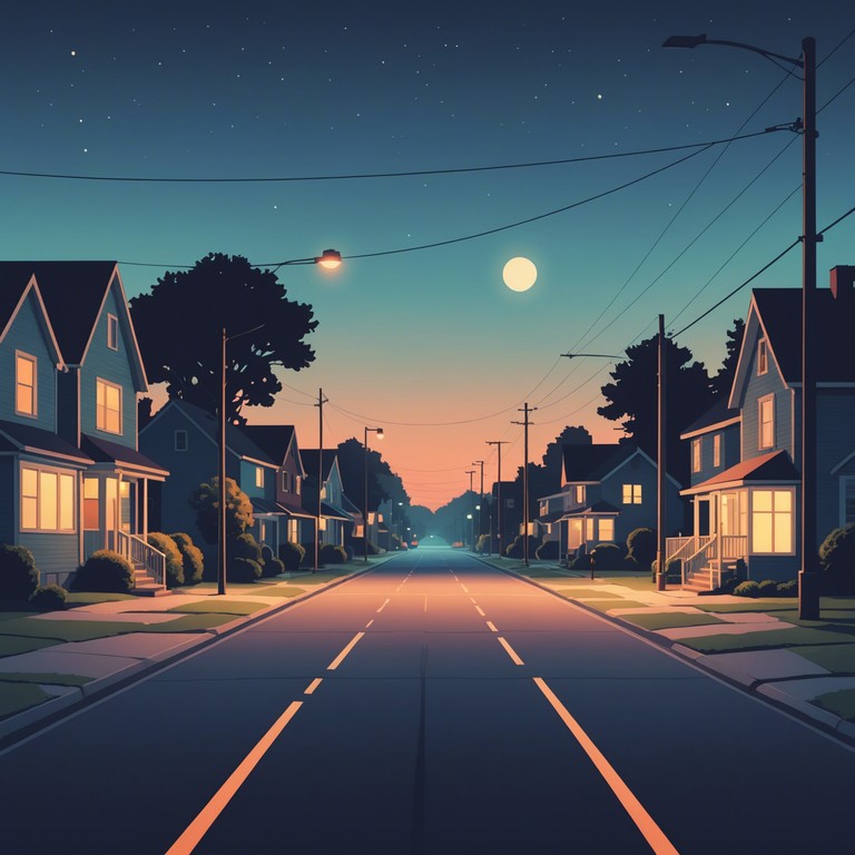 The track combines a smooth, downtempo hip hop rhythm with layers of soothing synths and subtle urban street sounds, creating a backdrop for relaxation and contemplation in a suburban setting. This piece is perfect for unwinding after a long day or for introspective moments.