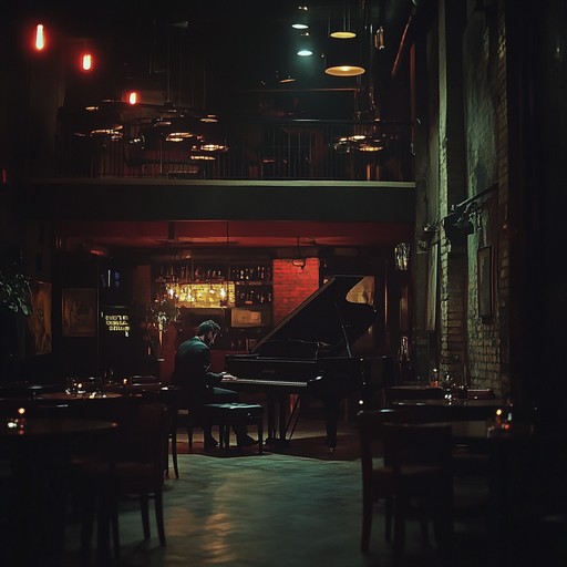 This track perfectly fuses jazz piano with ambient soundscapes, offering a melancholic yet calming experience. The subtle electronic textures add depth to the reflective jazz melodies, making it a perfect soundtrack for contemplative moments.