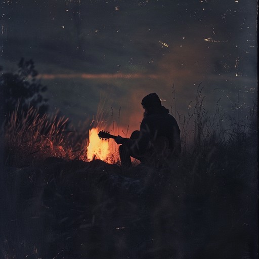 A deeply introspective and reflective instrumental piece that captures the emotions of a solitary troubadour at the end of a long journey, where each note conveys a sense of longing, self discovery, and introspection. The gentle strumming of the acoustic guitar leads the listener through an intimate narrative of personal reflections and melancholic thoughts.