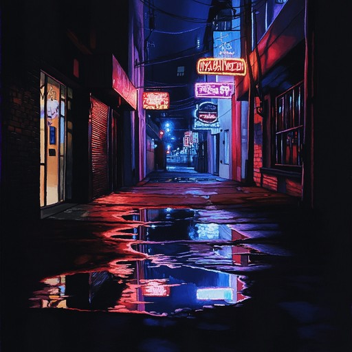 This synthwave track captures the dark ambiance of the 80s with haunting synth leads, pulsating basslines and sparse, echoing drum beats creating a brooding and suspenseful atmosphere. Perfect for cyberpunk or thriller settings.