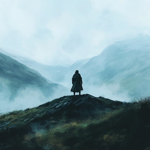 A moving traditional scottish melody played on the bagpipes, invoking imagery of the rolling highlands. The music is melancholic yet uplifting, capturing the essence of a lone highlander's lament. The piece is dynamic, switching between soft and intense passages, reflecting the highlander's inner turmoil and longing.