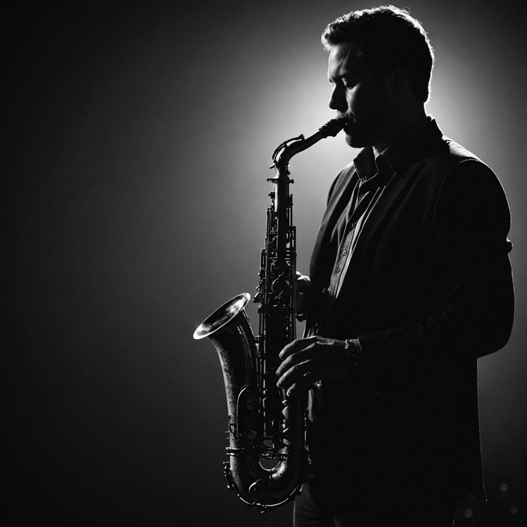 This track is an homage to the 1940s bebop era, featuring a lively saxophone leading the charge, supported by a rhythm section that keeps the fast tempo and provides a robust backdrop for the intricate melodic lines played by the saxophonist. It's an exhilarating musical journey through the golden age of jazz.