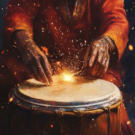 This powerful instrumental piece features traditional tribal drums that unleash an intense cascade of rhythms, embodying the raw energy and anger of ancient warriors. The pounding beats and relentless pace transport the listener to the heart of a primal conflict, evoking emotions of defiance and strength.