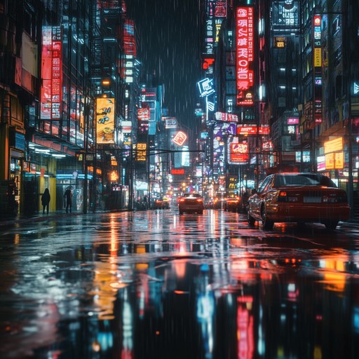 Imagine walking through a vibrant, bustling city at night, the bright neon lights reflecting off the wet pavement. The music captures the essence of a metropolis that never sleeps, with energetic electronic beats and futuristic synths that create an electrifying atmosphere. It's a journey through the heart of an urban jungle, full of the promise of adventure and endless possibilities.