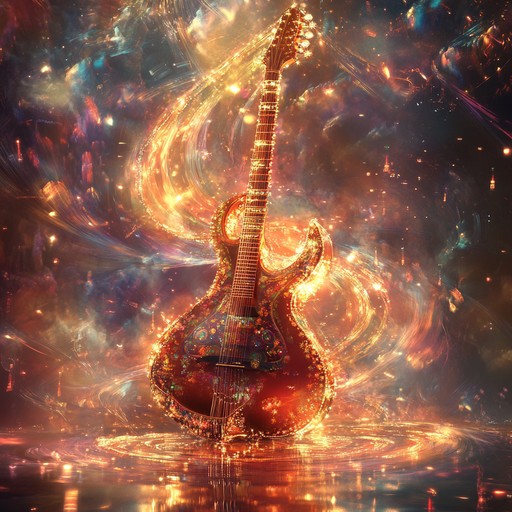 An instrumental piece that fuses traditional indian raga scales with the energy of rock music, featuring electric guitar and sitar to create a spiritual and transcendent listening experience