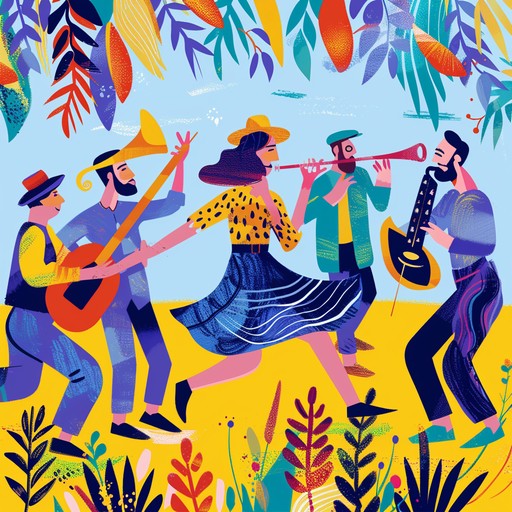 This energetic klezmer piece features lively clarinet melodies, inspiring joyous dance and celebration. Combining traditional jewish tunes with a vibrant tempo, it creates an atmosphere of ecstatic festivity.