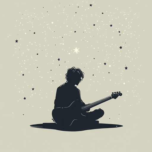 Experience a unique blend of punk and tranquility as a soft guitar melody evokes the serene beauty of a starry night, offering a peaceful and soothing atmosphere.