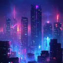 funky cyberpunk beat inspired by futuristic urban landscapes