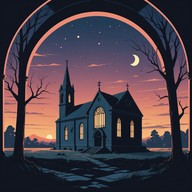 eerie gospel chorus in a spectral chapel