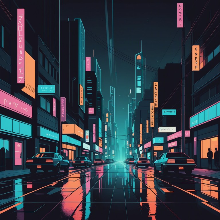 A dynamic and invigorating musical piece that will energize and inspire listeners as they navigate their way through the high energy night of a cyberpunk metropolis. The synths pulse with the rhythm of the city, creating an auditory bliss that encapsulates the essence of youth and excitement.