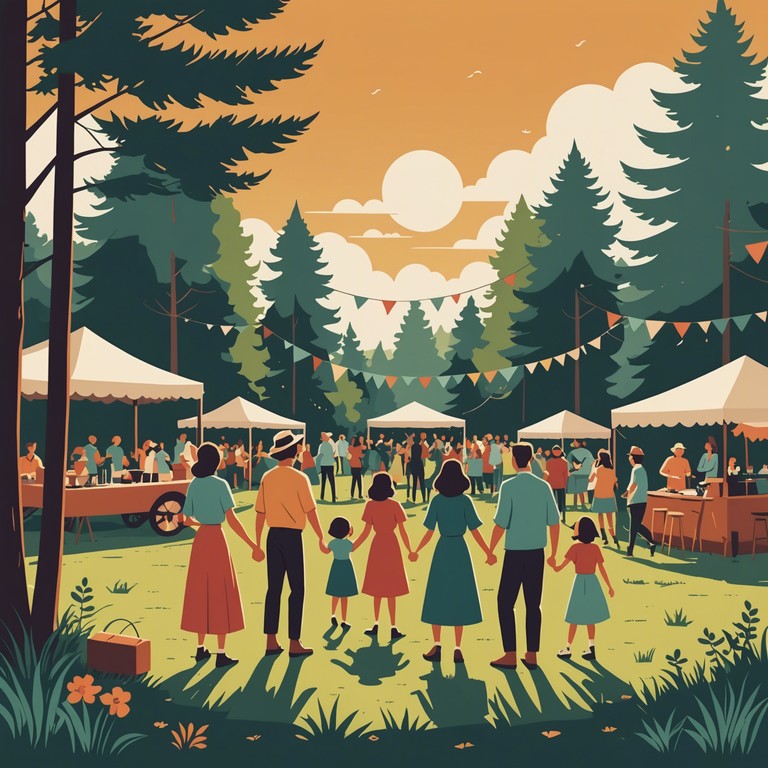 As if the banjo is narrating a story of joy and community, this track paints an auditory picture of a perfect, sunlit day in a bustling meadow, filled with the laughter of children and the communal spirit of a small town gathering.