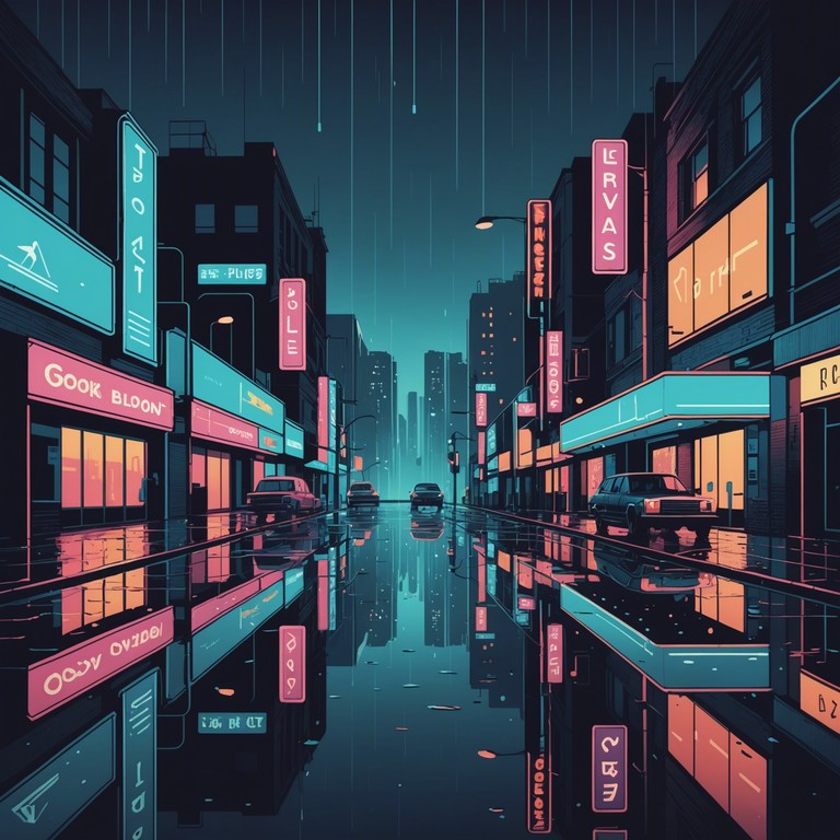 This track melds soft, echoing synth lines with delicate electronic rhythms to explore themes of isolation and serene resilience in a sprawling cyberpunk cityscape. Atmospheric and encompassing, it invites listeners into a personal journey through a neon lit future