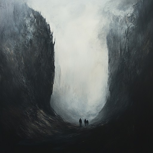 An instrumental piece that combines aggressive soundscapes with dark ambient textures, creating an unsettling atmosphere reminiscent of deep underground caverns and hidden dangers lurking within.