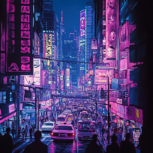 Immerse yourself in a journey back to the 80s, where shimmering synths and punchy drum machines craft an electrifying yet melodic experience. Picture neon signs illuminating a bustling city as this retro futuristic track encapsulates the lively energy and wistful memories of a bygone era.